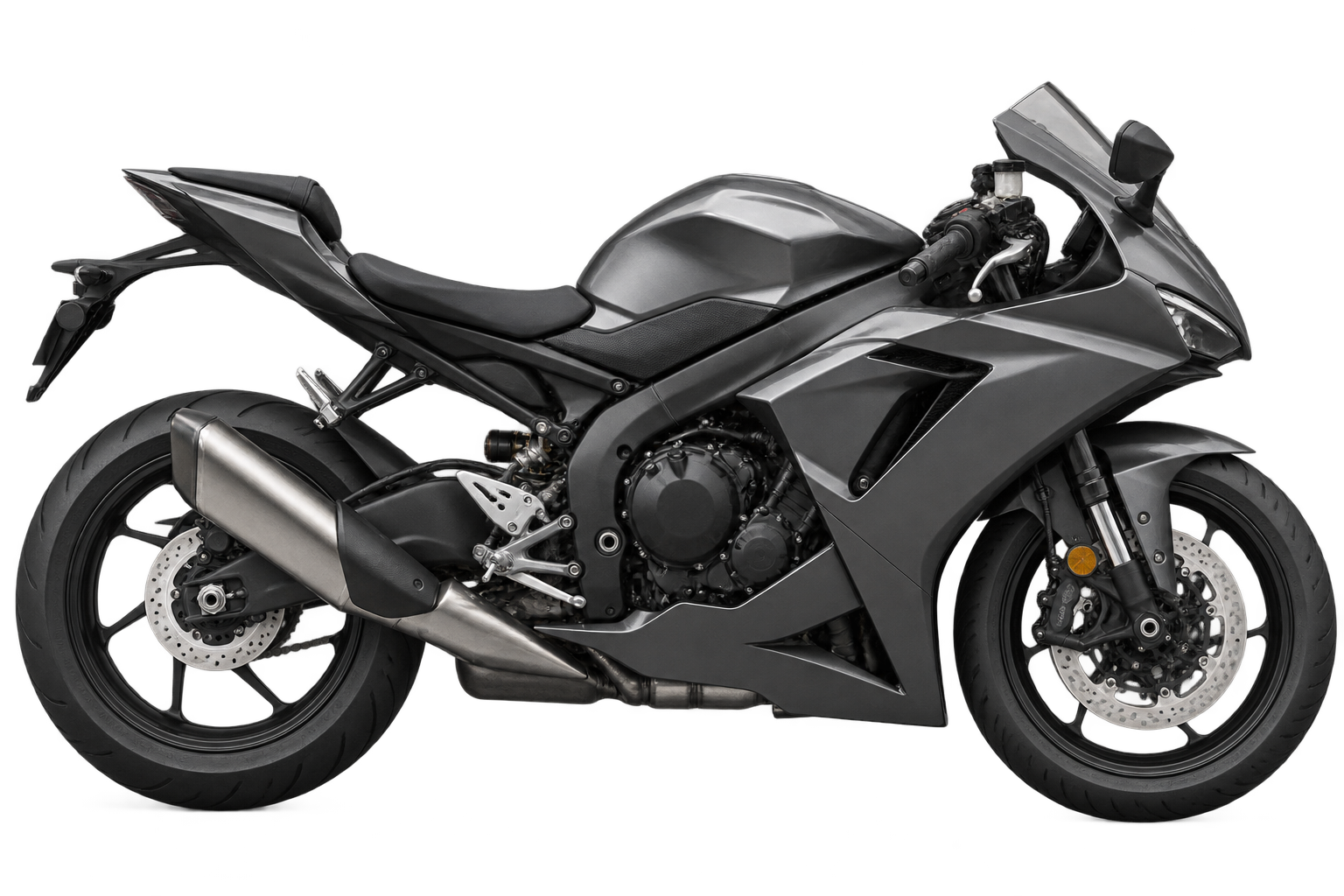 Silueta de motocicleta deportiva