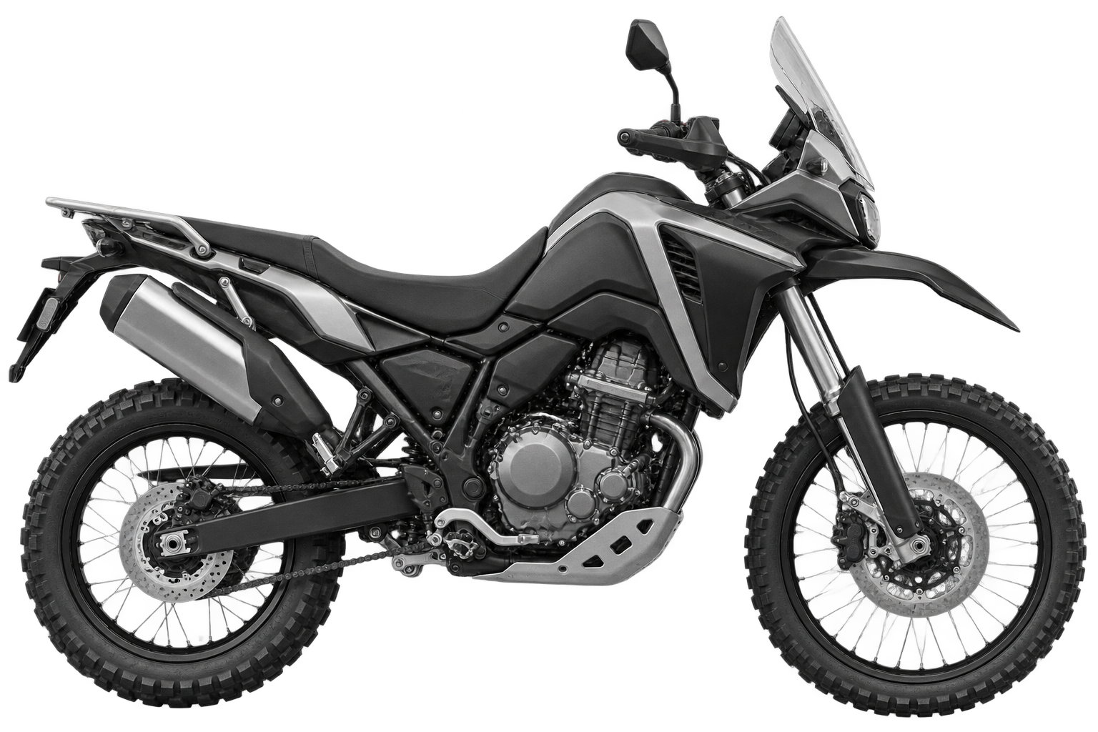 Silueta de motocicleta doble propósito