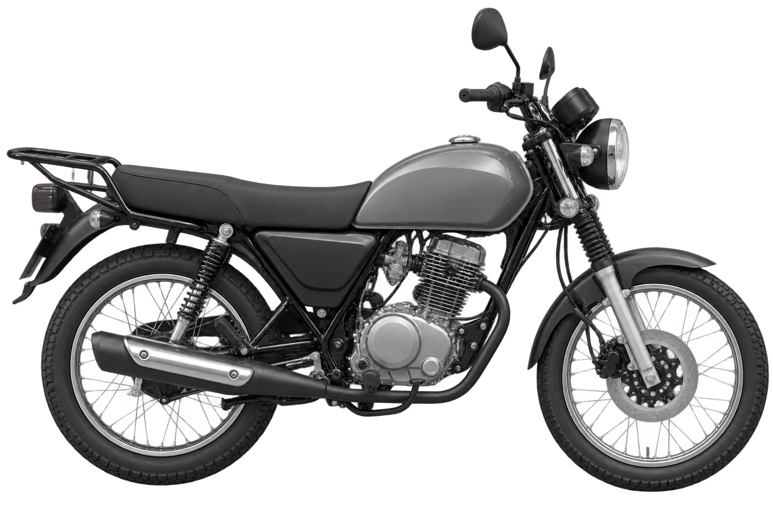 Silueta de motocicleta de trabajo
